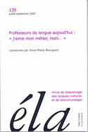 Études de linguistique appliquée, no 139